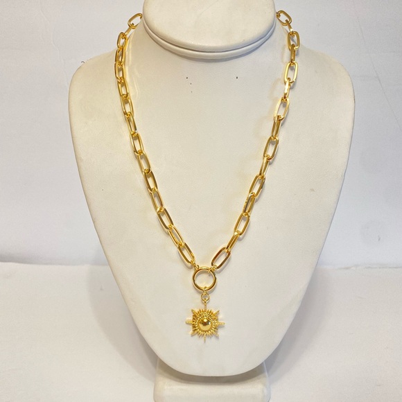 GYPSY STONE STATEMENT FASHION NECKLACE - Picture 3 of 7